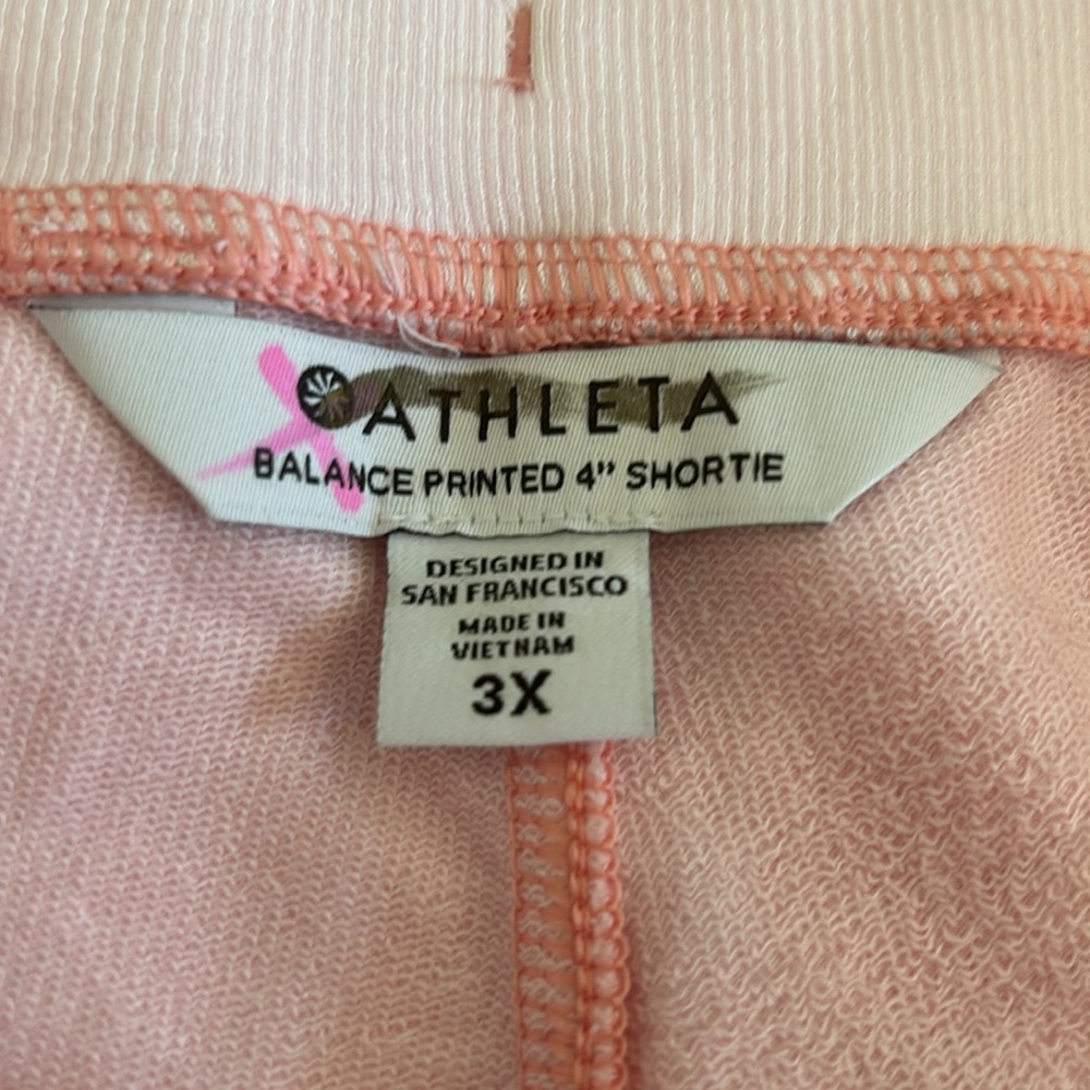 NWT Athleta Balance Printed 4” Shortie - Picture 6 of 6